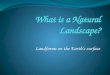 What is a natural landscape