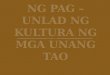 Mga yugto ng pag – unlad ng kultura ng mga unang tao