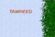 Tawheed and its types
