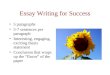 Essay writing for success