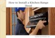 How to Install a Kitchen Range Hood