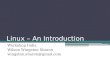 Linux – an introduction