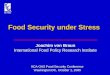 Food Security Under Stress