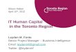 Silicon Halton Presentation: IT Human Capital in the Toronto Region. Meetup 30