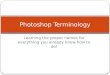 Photoshop terminology