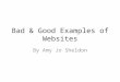 Bad & good examples of websites creative media