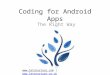 Best Coding Practices For Android Application Development