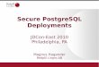 Secure PostgreSQL deployment