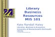 MIS 101 - The Business Organization