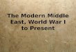 Middle East Since WWI
