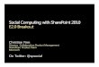 Social Computing with SharePoint 2010: E2.0 Breakout