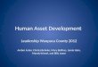 Human Asset Development and Recruitment