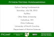 Python Testing Fundamentals
