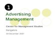 1) advertising management