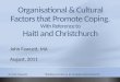 Organisational and cultural factors that promote resilience