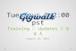 Tuesday @ Two - Introduction to Gigwalk, News & Updates