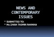 News and contemporary issues