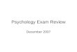 Psychology Exam Review 1