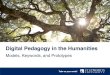 Digital pedagogy in the Humanities: Models, Keywords, Prototypes