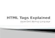 HTML Tags Explained