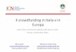 Il crowdfunding in Italia e nel mondo