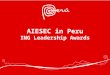 AIESEC in PERU -  ING Award presentation