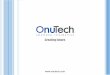 OnuTech Corporate Presentation