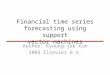 Time series Forecasting using  svm