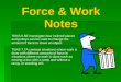 Force and work notes 2