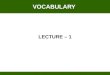 PPT on Vocabulary for Online CAT 2009