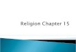 Religion chapter 15