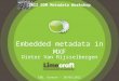 Embedded metadata in MXF - EBUCore