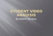 Student music video analysis