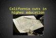 California buget cuts