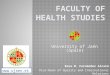 Faculty of health studies uja info