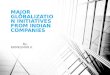 Major globalization initiatives from indian companies