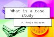 What is a case study