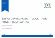 SAPUI5 Web Applications Development
