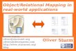 Object Relational Mapping In Real World Applications