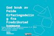 Erfaringsdeling Fredrikstad kommune