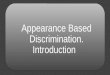 Appearance based discrimination
