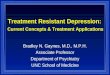 Treatment Resistant Depression: Current Concepts