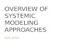 Overview of Systemic Modeling Approaches
