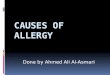 Causes of allergy