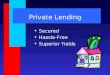 Private Lending 4-26-11
