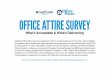 Office Attire Survey: What's Acceptable & What's Distracting