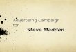 Advertising Campaign for Steve Madden