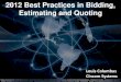 2012 Best Practices in Bidding, Estimating and Quoting