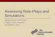 Assessing role plays and simulations