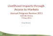 Livelihood Impacts Through Access to Markets